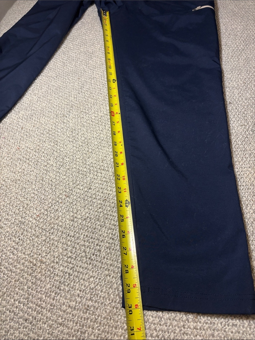Men's Navy Athletic Qwick Dry Windbreaker Track Pants - Picture 6 of 10
